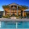 Pool Deck and Building at Dusk