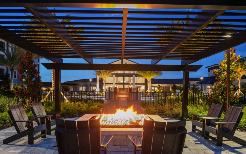 Fire Pit and Seating 