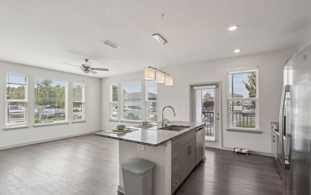 Kitchen view of Living Room