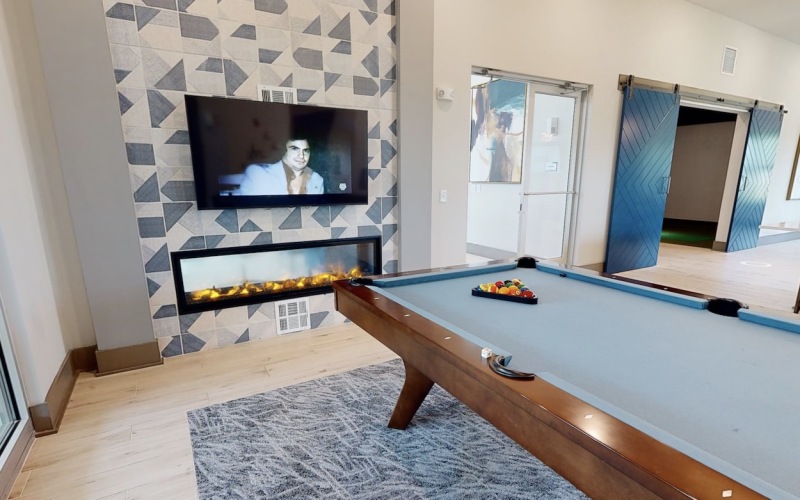 pool table in community area