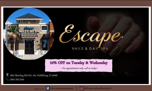 Escape Names & Day Spa Cover Image